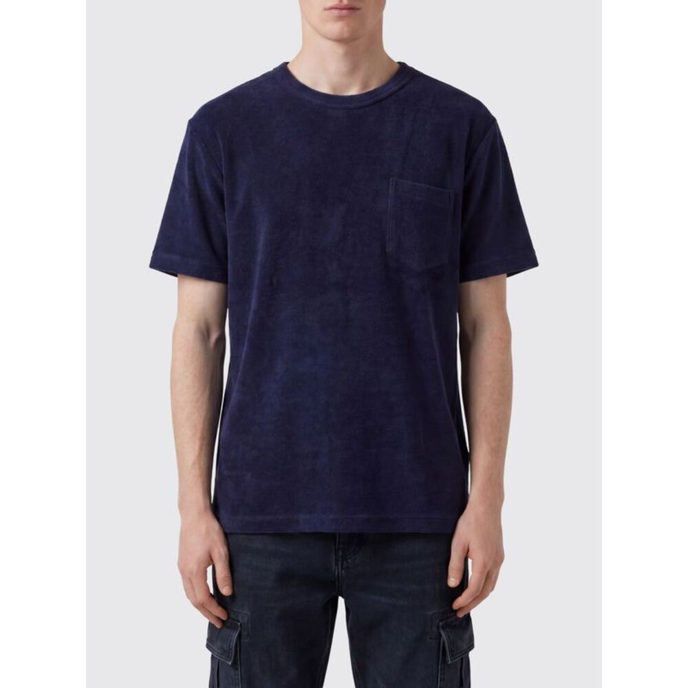 Howlin Men Howlin Crew Neck T-Shirt In Cotton Blend With A Chest Patch Pocket